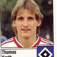 Panini Fussball 1987 Thomas Kroth Hamburger SV Bild Nr 139