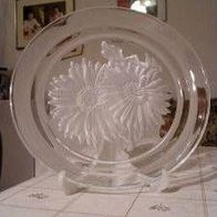 HOYA Japan Teller Kristall Gavur T. Yammamoto Sammlerstück, Crystal plate