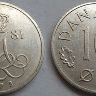 Dänemark 10 Öre 1981 ## H