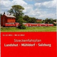 Fahrplan Südostbayernbahn 11-12 Landshut - Mühldorf - Salzburg Deutsche Bahn DB