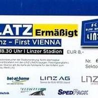 2) Ticket FC Blau-Weiß Linz - First Viennna FC 4.11.11 SK VÖEST VOEST BW Stahl
