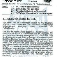 PRG Infozine Verrückte Köpfe FC Wacker Innsbruck vs Admira Wacker 20.8.11 Tirol