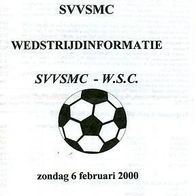 PRG SVVSMC Schiedam vs WSC Waalwijk 6.2.2000 Niederlande Nederland Holland