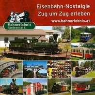 Broschüre Eisenbahn-Nostalgie Steiermark ÖBB 2012 Dampflok Österreich Erzberg