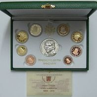 Vatikan Offizieller Kursmünzensatz 2010 in PP/ Proof mit Silbermedaille Benedikt XVI.