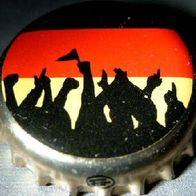 Oettinger Fußball EM 2012 schwarz-rot-gold Bier Brauerei Kronkorken TF Randzeichen