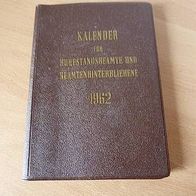 Kalender für Ruhestandsbeamte und Beamtenhinterbliebene 1962