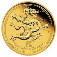 Australien 25 AUD Lunar II Drache 2012 1/4 Unze Oz Gold