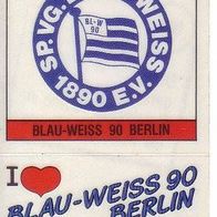 Panini Fussball 1987 Wappen Blau - Weiss 90 Berlin Bild Nr W1