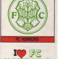 Panini Fussball 1987 Wappen FC Homburg Bild Nr W9