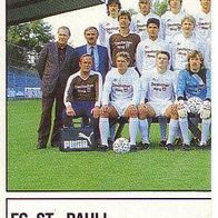 Panini Fussball 1987 Teilbild FC ST Pauli Bild Nr 339