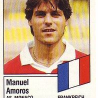 Panini Fussball 1987 Manuel Amoros AS Monaco Bild Nr 402