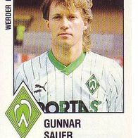 Panini Fussball 1988 Gunnar Sauer Werder Bremen Bild Nr 25