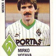 Panini Fussball 1988 Mirko Votava Werder Bremen Bild Nr 28