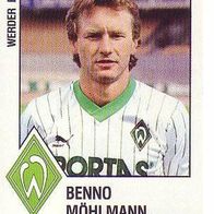 Panini Fussball 1988 Benno Möhlmann Werder Bremen Bild Nr 30