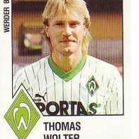 Panini Fussball 1988 Thomas Wolter Werder Bremen Bild Nr 32