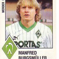 Panini Fussball 1988 Manfred Bürgsmüller Werder Bremen Bild Nr 33