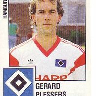 Panini Fussball 1988 Gerard Plessers Hamburger SV Bild Nr 81