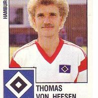 Panini Fussball 1988 Thomas von Heesen Hamburger SV Bild Nr 82