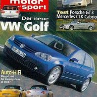 AMS 903, VW Golf, Porsche GT3, Boxter, Mercedes CLK, Z4