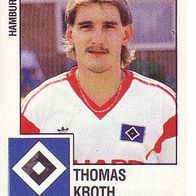 Panini Fussball 1988 Thomas Kroth Hamburger SV Bild Nr 85