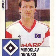Panini Fussball 1988 Miroslav Okonski Hamburger SV Bild Nr 87