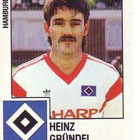 Panini Fussball 1988 Heinz Gründel Hamburger SV Bild Nr 88