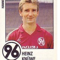 Panini Fussball 1988 Heinz Knüwe Hannover 96 Bild Nr 98