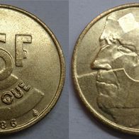 Belgien 5 Franc 1986-"Belgique" ## Be3