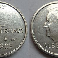Belgien 1 Franc 1997 "Belguque" ## G