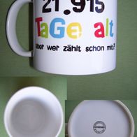 Kaffeetasse Teetasse Kaffeepott Geburtstagstasse Becher Tasse Geschenk Geburtstag