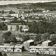 95632 Wunsiedel im Fichtelgebirge Blick zur Jean Paul Schule und Siedlung um 1960