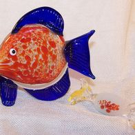 Murano Glas - Skalar Fisch und Murano Glas - Bonbon * **