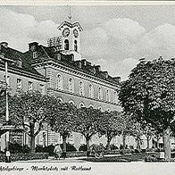95632 Wunsiedel im Fichtelgebirge Marktplatz mit Rathaus um 1938