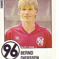 Panini Fussball 1988 Bernd Dierssen Hannover 96 Bild Nr 101