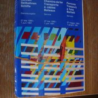 Offizielles Kursbuch Schweiz, 27. Mai 1990 bis 1. Juni 1991