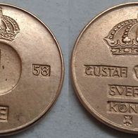 Schweden 1 Öre 1958 ## S14