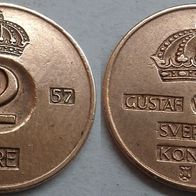 Schweden 2 Öre 1957 ## S14