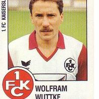 Panini Fussball 1988 Wolfram Wuttke 1. FC Kaiserslautern Bild Nr 141