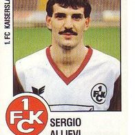 Panini Fussball 1988 Sergio Allievi 1. FC Kaiserslautern Bild Nr 142