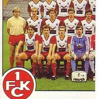 Panini Fussball 1988 Teilbild1. FC Kaiserslautern Bild Nr 145