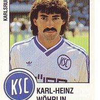 Panini Fussball 1988 Karl Heinz Wöhrlin Karlsruher SC Bild Nr 154