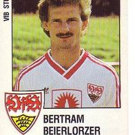 Panini Fussball 1988 Bertram Beierlorzer VfB Stuttgart Bild Nr 295