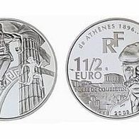 Frankreich 1,5 Euro 2003 in Proof/ PP Olymp. Spiele in Athen