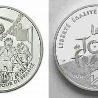 Frankreich 1,5 Euro 2003 in Proof/ PP 100 Jahre Tour de France - Sprint -