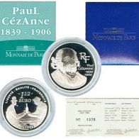 Frankreich Silber 1,5 Euro 2006 in Proof/ PP Paul Cézanne