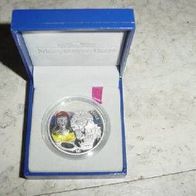 Silber Frankreich 1 1/2 Euro 2002 in Proof/ PP Schneewittchen, Nur 9 761 Exemplare !!