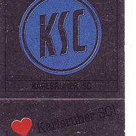 Panini Fussball 1988 Wappen Karlsruher SC Bild W9