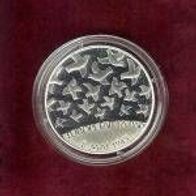 Silber Frankreich 1 1/2 Euro 2008 in Proof/ PP 60 Jahre Frieden und Freiheit