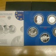 50 Euro Silber-Set Deutschland 5 x 10 Euro 2006 PP/ Proof